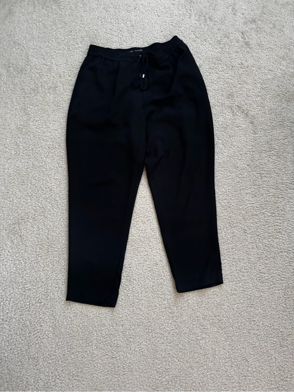 Zara Black Drawstring Jogger Pants